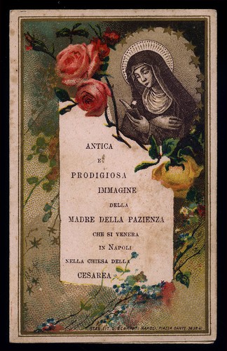Antico santino cromo holy - antico, card