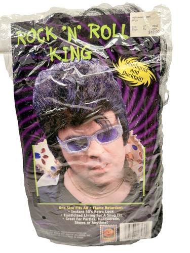 Parrucca uomo rock roll - n,