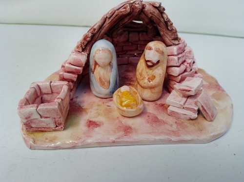 Presepe ceramica fatto - fatto, a