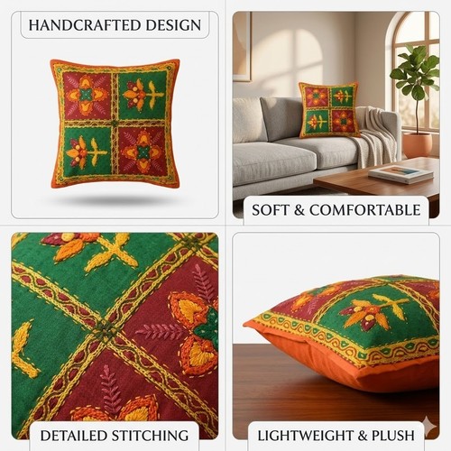 Copricuscini etnico kantha - etnico,