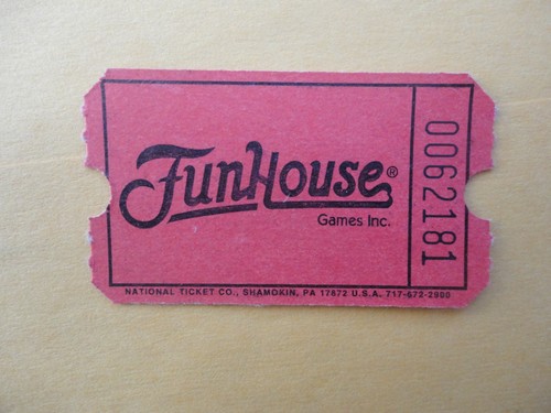 Biglietto flipper funhouse - biglietto,