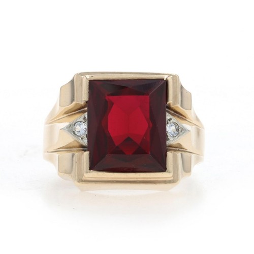 Anello vintage uomo 10k oro - vintage,