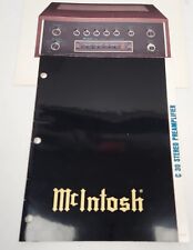 Manuale d'epoca del proprietario McIntosh C30 USA - originale con foto