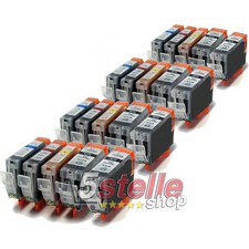 KIT 20 CARTUCCE PER CANON PIXMA iP3300 iP3500 iX4000 iX5000 MP510 MP520 MX700