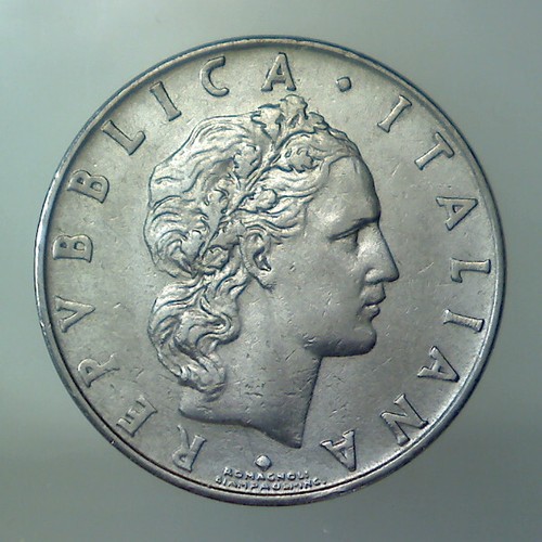 Repubblica italiana lire - italiana, 50