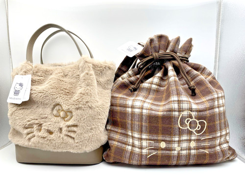 Sanrio hello kitty fluffy bag - sanrio,