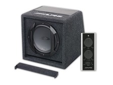 Subwoofer ALPINE SWE-815 Sub per Auto Amplificato Attivo Compatto + telecomando