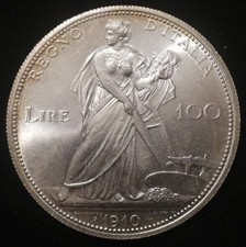 100 LIRE 1910 - ARATRICE -