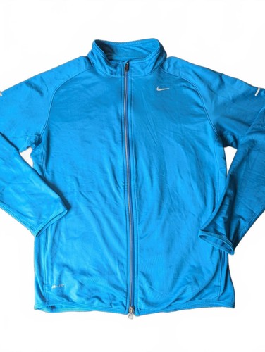 Giacca running nike blu full - giacca,