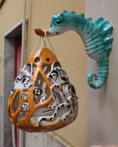 Ceramica vietri lanterna con - lanterna,