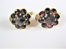 Antico Orecchini Oro 250, Normgold Con Granato, 4,57 G