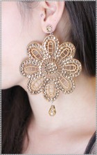 orecchini in pizzo macrame