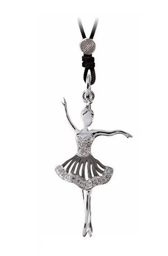 Ciondolo ballerina oro 18k - ballerina,