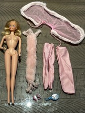 Barbie bambola vintage rosa e bella #3554 vestito scarpe accessori anni 80