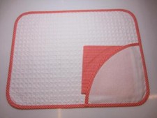 TOVAGLIETTA AMERICANA COLAZIONE CON TOVAGLIOLO ASILO NIDO APE "QUADRETTI"ARANCIO