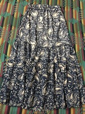 Gonna Lunga Rinascimento XS Donna Ragazza Elegante Tubino Svasata Particolare 