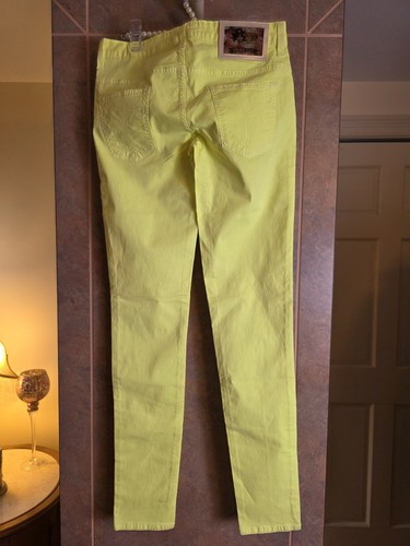 Jeans fiorucci giallo fluo - jeans,