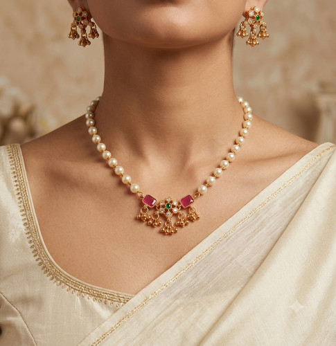 Set collana maria perla - collana,
