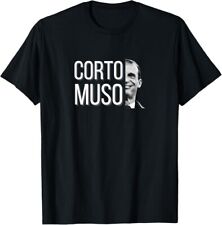 T-SHIRT COTONE 100% CORTOMUSO ALLEGRI JUVE JUVENTUS CALCIO PALLONE BIANCO NERO