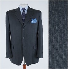 Blazer uomo a righe grigio 48R