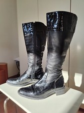 Stivali da donna in pelle e vernice mis 38