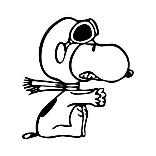 Gesar adesivo snoopy pilota - gesar,
