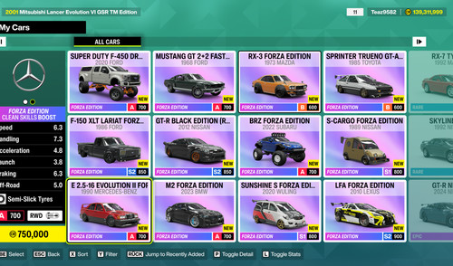 Forza horizon 640 cars - 6, unl