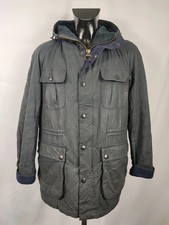 Parka Barbour cerato blu imbottito Medium- Man Northolt wax navy jacket size ...