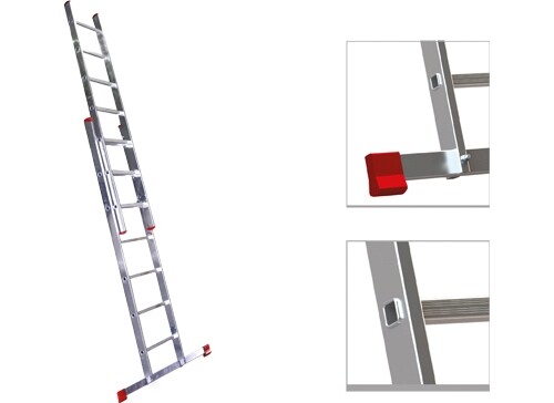 Scala alluminio duplici - scala, 2x12