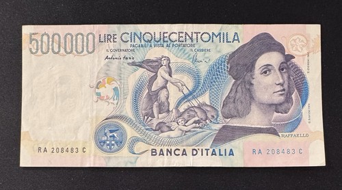 500000 lire raffaello - lire,