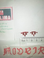 LIMA RICAMBIO  COPPIA SUPPORTO ISOLATORI PER PANTOGRAFO COLORE ROSSO HO NUOVO