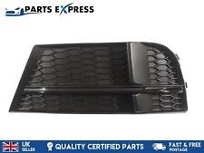 AUDI A3 S LINE S3 2017 - 2020 NUOVO OE PARAURTI ANTERIORE SINISTRO LH NERO GRIGLIA NEBBIA