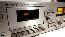 Magnifique Platine Cassette Sony TC-188SD Vintage 1977 Bois Fonctionne
