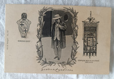 cartolina - BONONIA DOCET - gonfalone della Università di Bologna -  viag. 1907