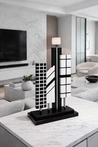 Scultura astratta legno - astratta, –