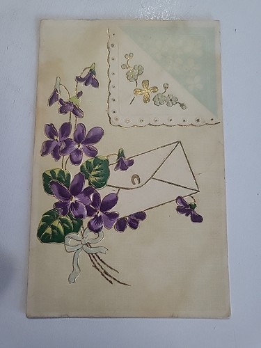 Viole rilievo cartolina - in,