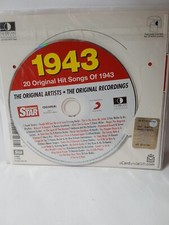 CD INTROVABILI CON 20 BRANI ORIGINALI DELL'ANNO 1943 Cd compilation 1943 Siae
