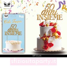 Cake Topper Anniversario 50