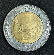 1987 italy 500 lire - 1987,