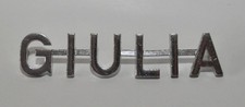 Scritta giulia alfa - giulia, logo