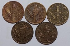 Italia - regno - 5 monete da