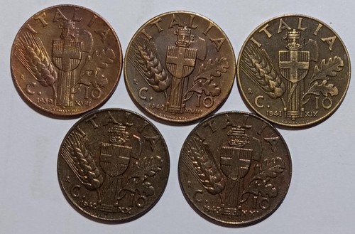 Italia regno 5 monete da - italia,
