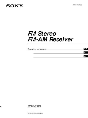 Sony str v55es ricevitore - sony, str-v55es