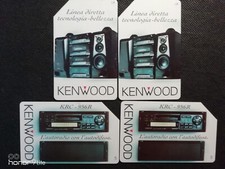 Schede Telefoniche Nr. 4 L. 5/10000 "KENWOOD Autoradio/Stereo" Anni 90.