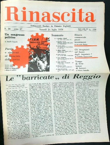 Rinascita 1970 - rinascita,