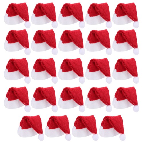 Pcs mini cappelli di babbo - , 24