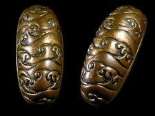 Nishigaki Fuchigashira & Kojiri Edo design onda ottone NBTHK raccordi spada hozon