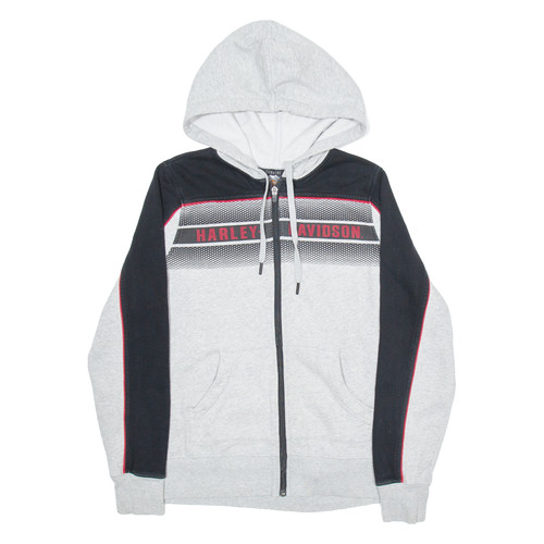 Felpa grigia con zip completa - con,