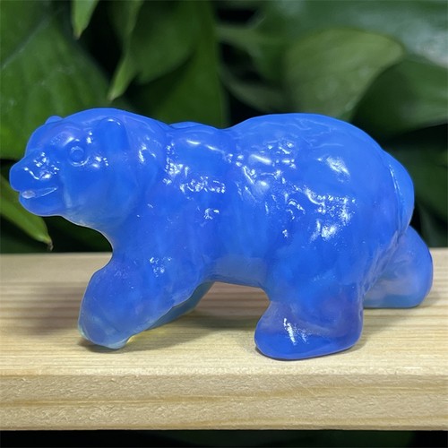 Teschio orso opalite blu