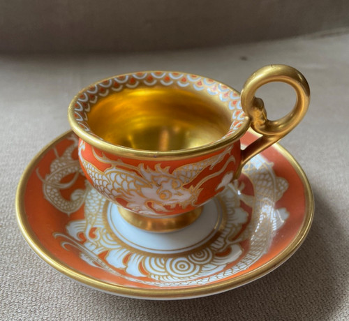 Antica tazza piattino - e,